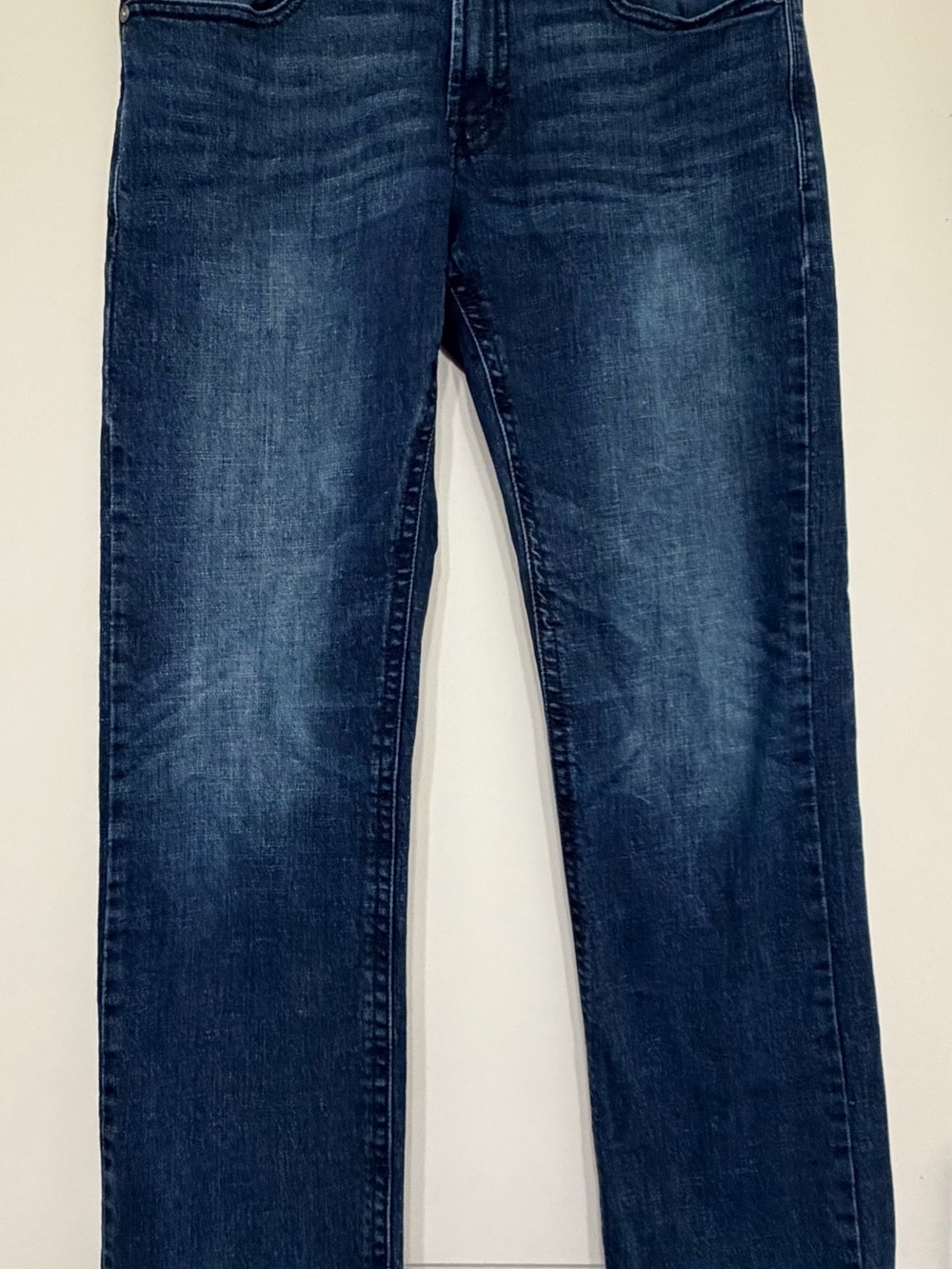TK Axel  Men's Slim Fit Bootcut Blue Medium Wash Denim Jeans 5-Pocket 32x32